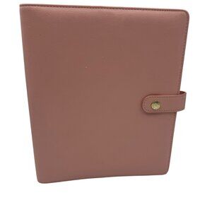 Carpe Diem Pink Faux Leather Planner Binder by The Reset Girl